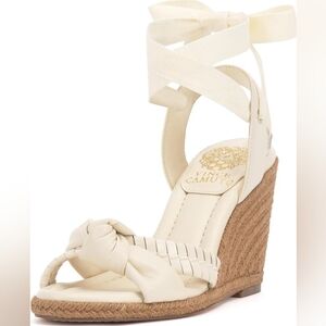 Vince Camuto Floriana wedge creamy white 7.5